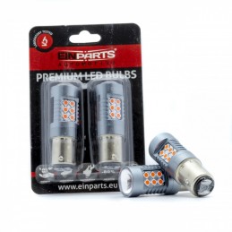 P21/5W LED Ĺžiarovky (24 x SMD 3030) ÄervenĂĄ CANBUS